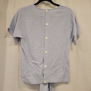 Madewell Front Tie Back Button Top Size XXS